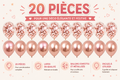 🎈20 Ballons Décoration de Fête Élégante