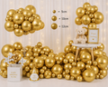 ✨ Ballons Métalliques Dorés – Lot de Décoration
