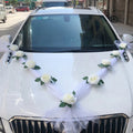 Parure florale pour voiture de mariage