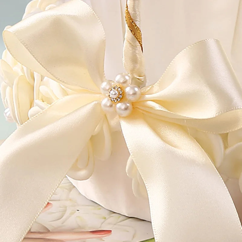 🧺 Panier Fleuri de Mariage Élégant