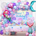 Kit Décoration Sirène de Luxe – Arche de Ballons 137 Pièces pour Fête d’Anniversaire